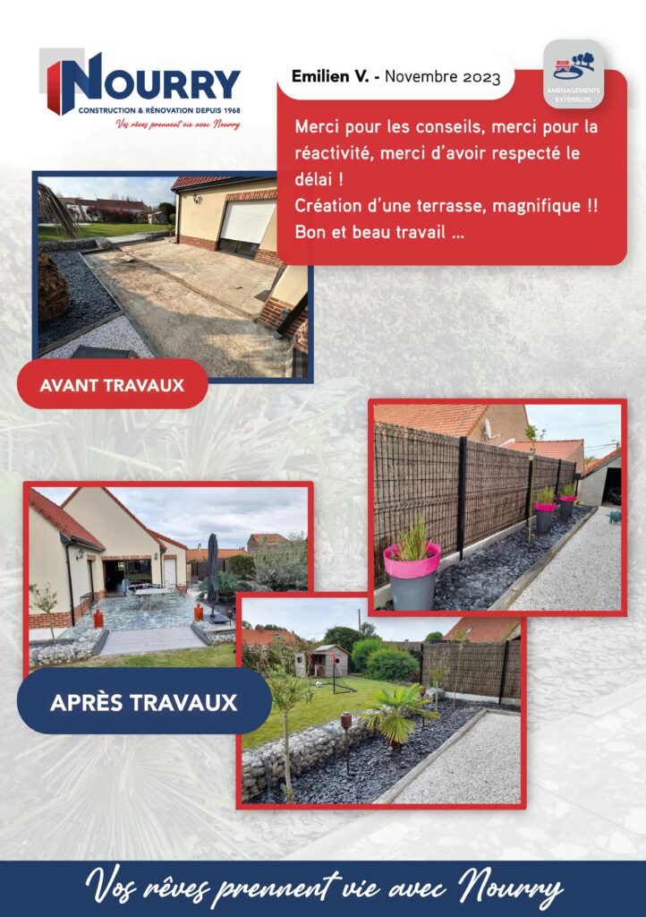 Nourry - Témoignage - Terrasse - Rénovation